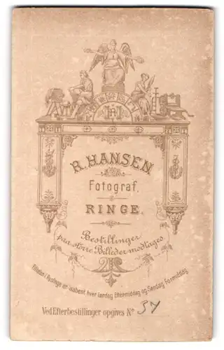 Fotografie R. Hansen, Ringe og Ryslinge, Christlicher Altar mit Engeln