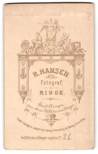 Fotografie R. Hansen, Ringe og Ryslinge, Christlicher Altar mit Engeln
