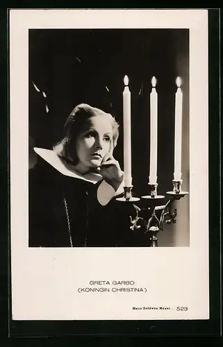 AK Schauspielerin Greta Garbo in : Koningen Christina