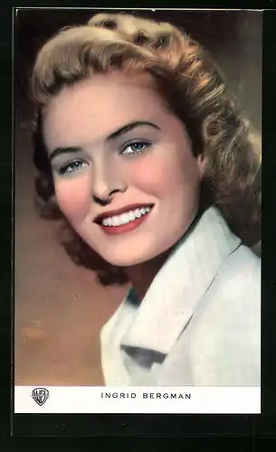 AK Schauspielerin Ingrid Bergmann mit äusserst nettem Lächeln