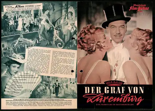 Filmprogramm IFB Nr. 4084, Der Graf von Luxemburg, Gerhard Riemann, Renate Holm, Regie: Werner Jacobs