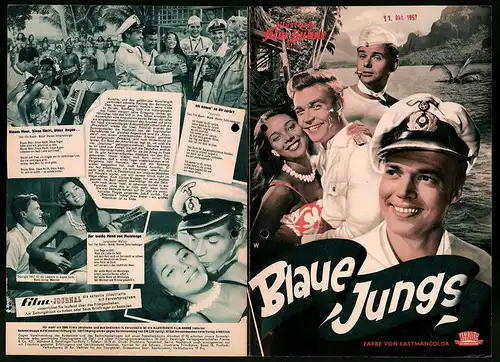 Filmprogramm IFB Nr. 3882, Blaue Jungs, Karlheinz Böhm, Claus Biederstaedt, Regie: Wolfgang Schleif