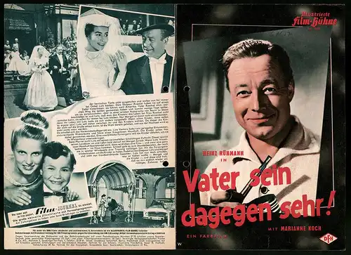 Filmprogramm IFB Nr. 3895, Vater sein dagegen sehr!, Heinz Rühmann, Marianne Koch, Regie: Kurt Meisel