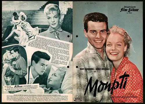 Filmprogramm IFB Nr. 3880, Monpti, Romy Schneider, Horst Buchholz, Mara Lana, Regie: Helmut Käutner