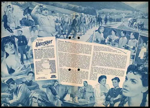 Filmprogramm IFB Nr. 3565, Kaiserjäger, Judith Holzmeister, Erika Remberg, Regie: Willi Forst