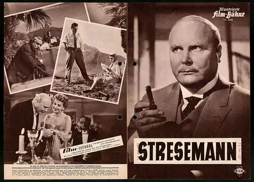 Filmprogramm IFB Nr. 3602, Stresemann, Ernst Schröder, Anouk Aimée, Wolfgang Preiss, Regie: Alfred Braun