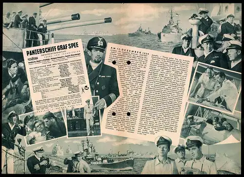 Filmprogramm IFB Nr. 3675, Panzerschiff Graf Spee, Peter Finch, J. Gregson, Regie: Michael Powell u. Emeric Pressburger