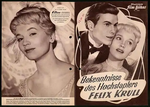 Filmprogramm IFB Nr. 3702, Bekenntnisse des Hochstaplers Felix Krull, H. Buchholz, Liselotte Pulver, Regie: K. Hoffmann
