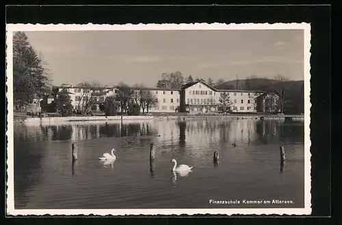AK Kammer am Attersee, Finanzschule mit Schwänen