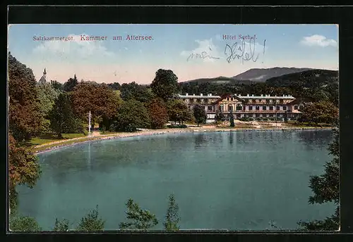 AK Kammer am Attersee, Salzkammergut, Hôtel Seehof