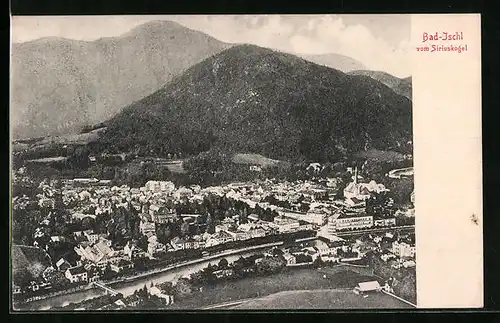 AK Bad-Ischl, Ortsansicht vom Siriuskogel