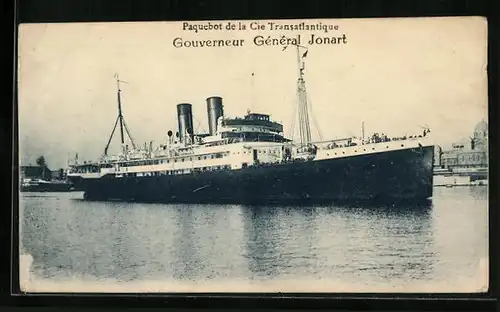 AK Französisches Passagierschiff Gouverneur Général Jonart