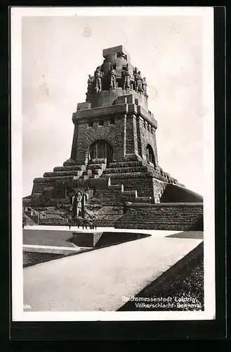 AK Leipzig, Völkerschlachtdenkmal, Bauzeit 14 Jahre