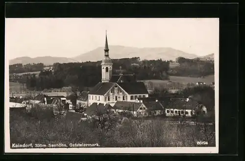 AK Kaindorf, Teilansicht mit Kirche