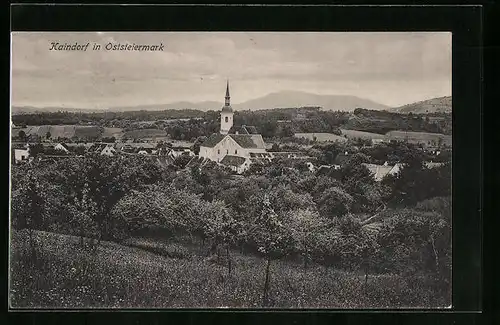 AK Kaindorf, Teilansicht mit Kirche