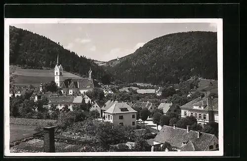 AK Lankowitz b. Köflach, Teilansicht mit Kirche