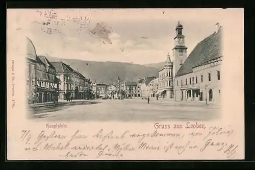 AK Leoben, Blick auf den Hauptplatz