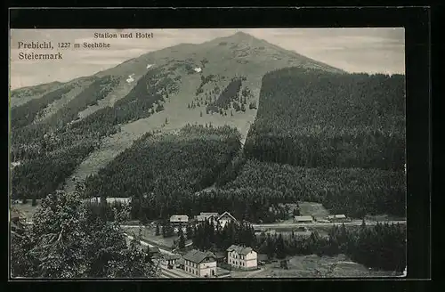 AK Prebichl, Blick gegen Gipfel