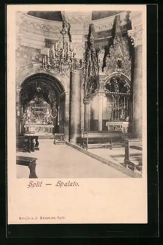 AK Split, Innenansicht der Kirche