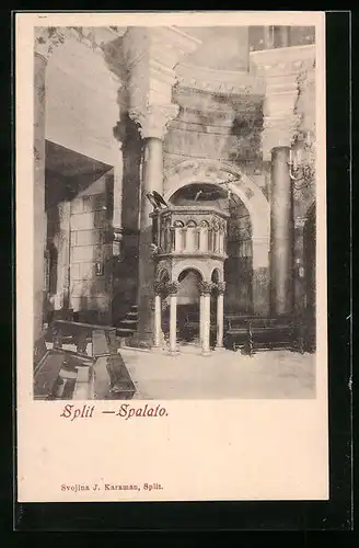 AK Split, Innenansicht der Kirche