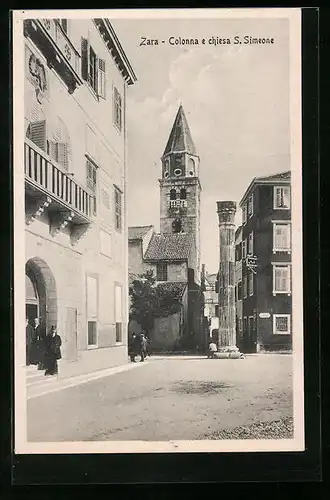 AK Zara, Colonna e chiesa S. Simeone