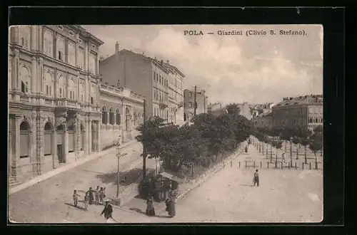 AK Pola, Giardini (Clivio S. Stefano)