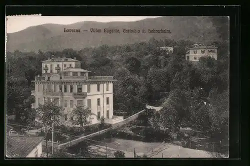 AK Lovrana, Villen Eugenie, Carinthia und Lehrerheim