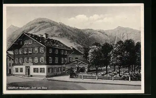 AK Zell /See, Ansicht Gasthof Metztger