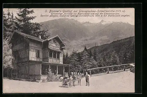 AK Zell /See, S. Brunner`s Gasthof zur Grossglockner-Schmittenhöhe