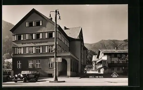 AK Zell /See, Blick auf Post- und Telegraphenamt