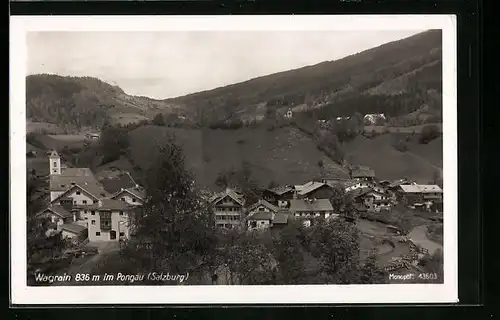 AK Wagrain, Häuser des Ortes im Pongau