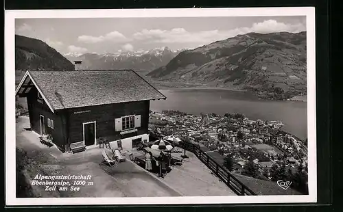 AK Zell am See, Gasthaus Alpengastwirtschaft Ebenbergalpe