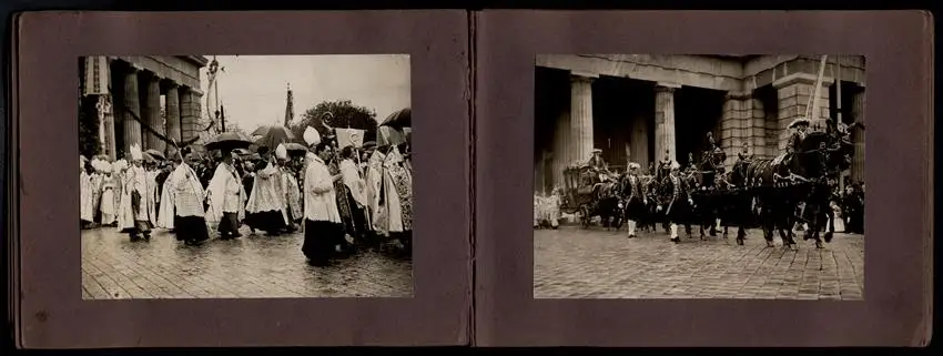Fotoalbum mit 23 Fotografien, Ansicht Wien, Eucharistische Festwoche 1912, Kaiser Franz Joseph I., Josef Neumayer u.a. 3