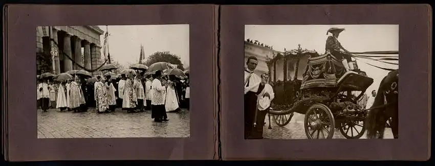 Fotoalbum mit 23 Fotografien, Ansicht Wien, Eucharistische Festwoche 1912, Kaiser Franz Joseph I., Josef Neumayer u.a. 5