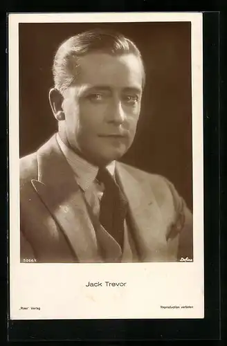 AK Schauspieler Jack Trevor schaut seitlich
