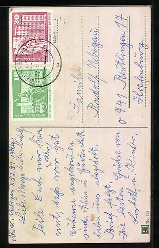 AK Halsbrücke, Ortspartie mit Esse