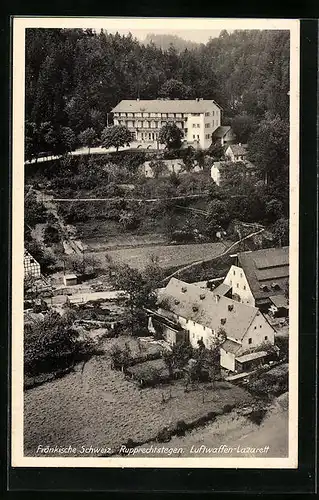 AK Rupprechtstegen, Luftwaffen-Lazarett aus der Vogelschau