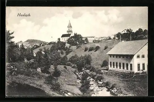 AK Haslach, Blick zur Kirche