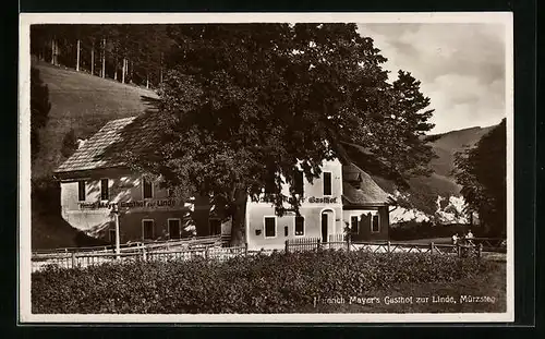 AK Mürzsteg, Gasthaus zur Linde