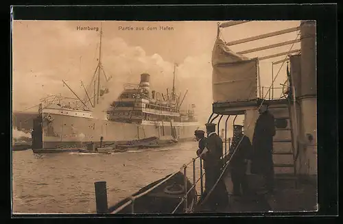 AK Hamburg, Partie aus dem Hafen