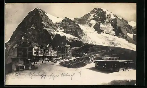 AK Jungfraubahnstation im Berner Oberland, Bergbahn