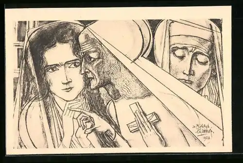 Künstler-AK Jan Toorop: De profetesse