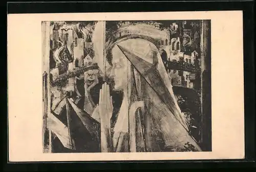 Künstler-AK Jan Toorop: Gebed in de verwoestingen
