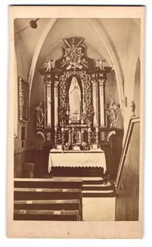 Fotografie unbekannter Fotograf, Ansicht Gmunden, Marien-Altar in der Pfarrkirche