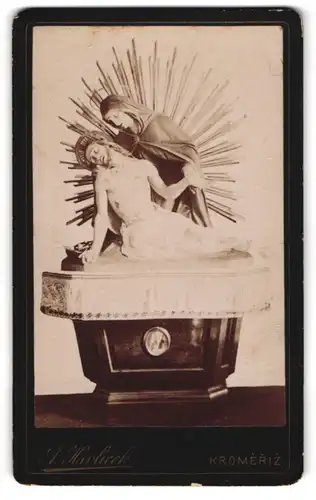 Fotografie Antonina Havlicka, Kromerizi, Ansicht Kromeriz, Kirchen-Kunst Darstellung von Jesus und Maria