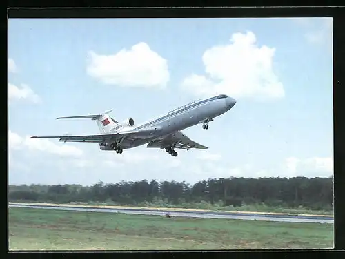 AK Flugzeug TU-154 in der Luft