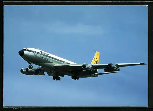 AK Flugzeug der Condor Intercontinental-Jet Boeing 707-330 B in der Luft