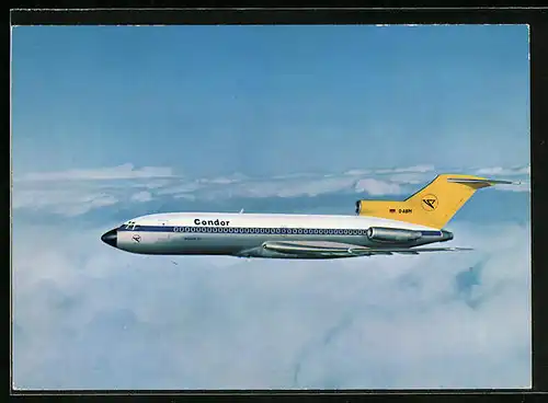 AK Flugzeug der Condor Boeing 727-30 in der Luft