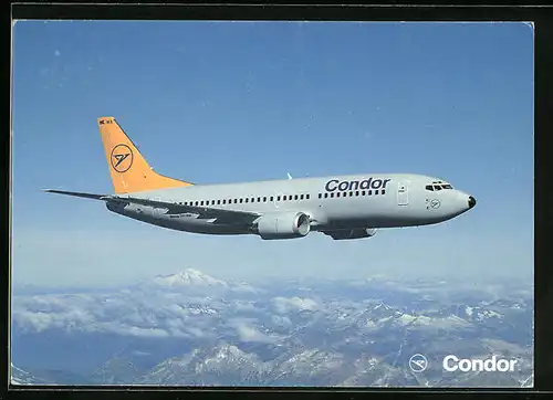 AK Flugzeug der Condor Boeing 737-300 in der Luft