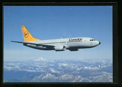 AK Flugzeug der Condor Boeing 737-300 in der Luft